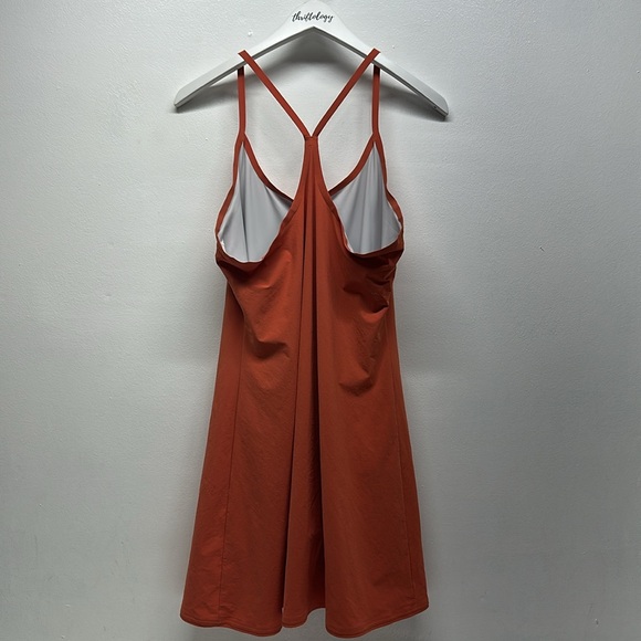 Outdoor Voices The Exercise Dress Sleeveless Mini Lined Stretch Orange Large - Picture 4 of 8